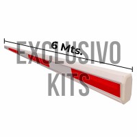           Brazo Telescópico de 3.5mts a 6mts para barrera CMP ZKTeco (Arm CMP 6mts/KIT)